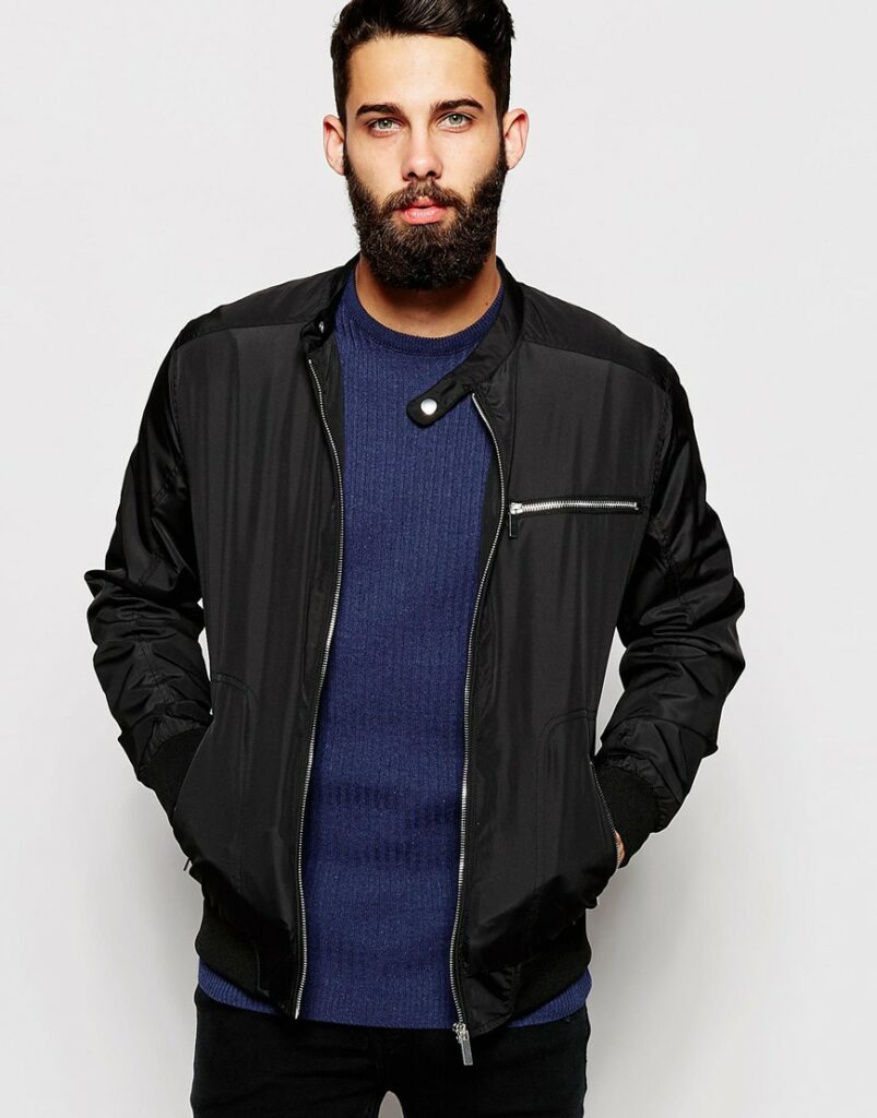 Nylon Biker Jacket