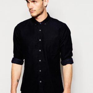 Shirt in Cord with Long Sleeves