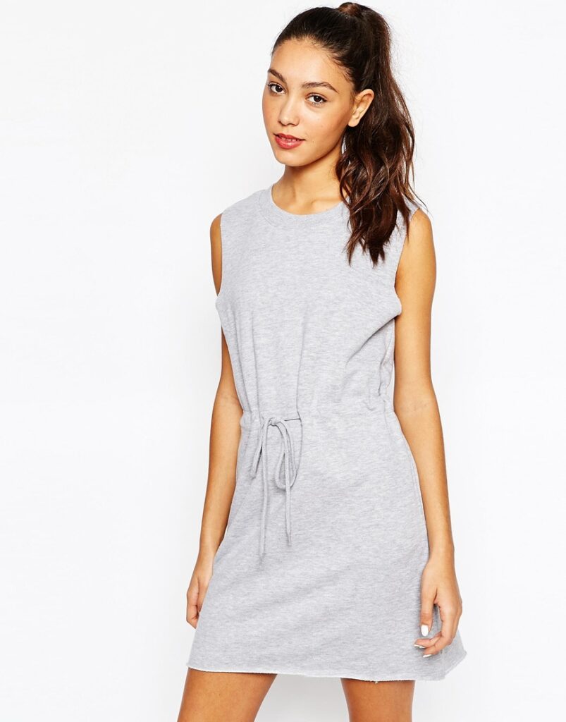 Sweater Dress with Draw String Waist