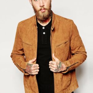 Suede Biker Jacket