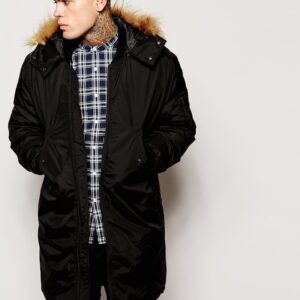 Bomber Parka Jacket 2 in 1 With Removable Hood