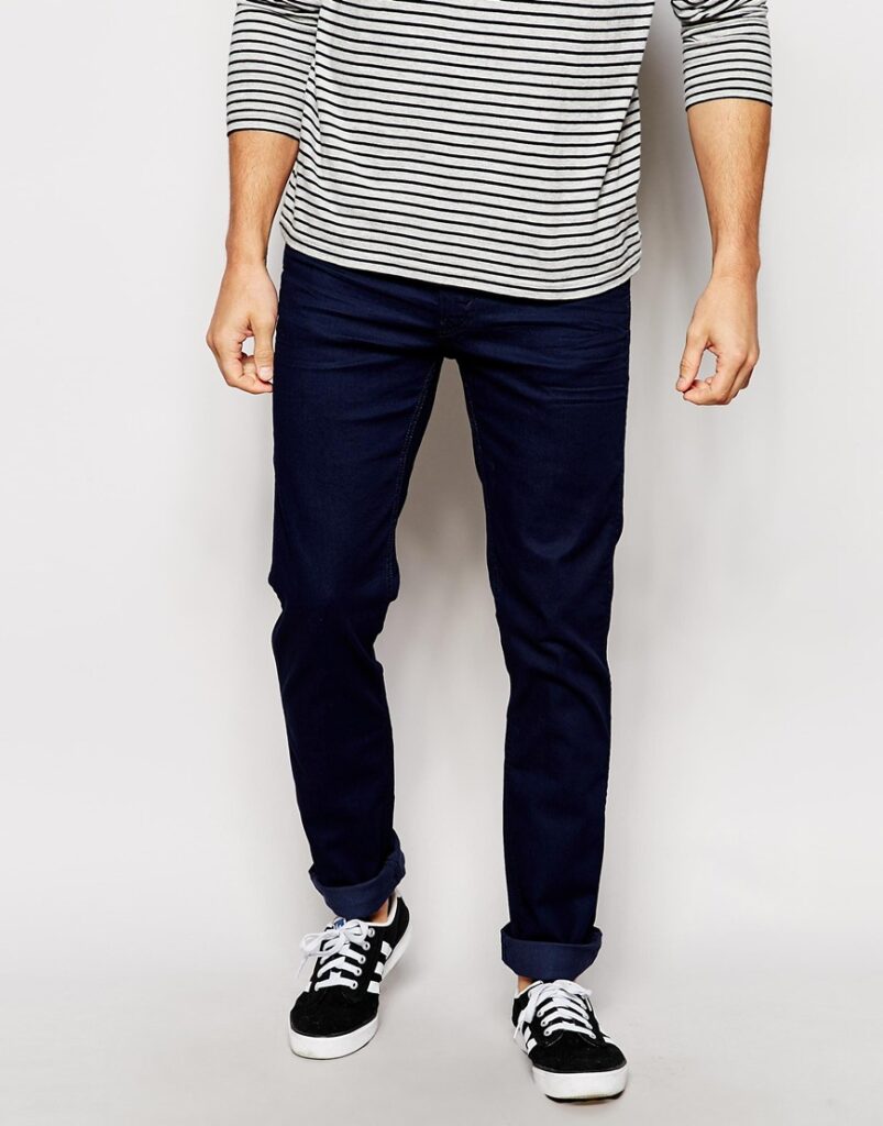 Slim Fit Stretch Midnight Rigid 3D